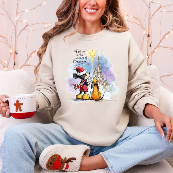 Believe in the magic of Christmas Crewneck  - Gildan