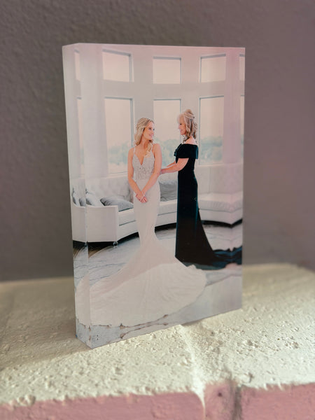 Custom UV printed acrylic photo blocks