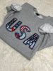 USA appliqué crewneck - Gildan