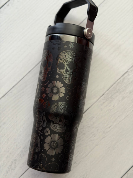 Flaw blacked out sugar skulls 30oz off brand iceflow