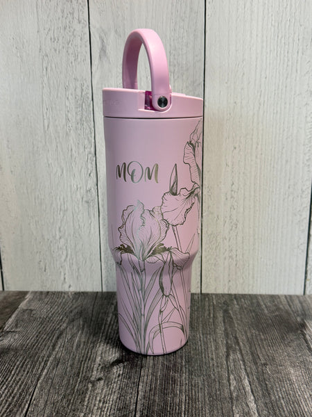 RTS 32oz Iris mom in sweet pea