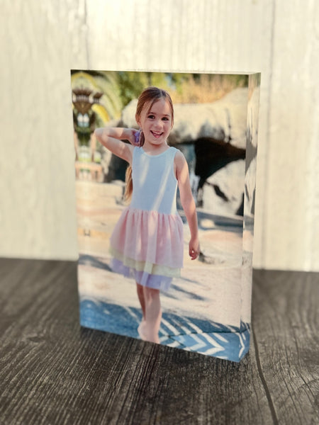 Custom UV printed acrylic photo blocks