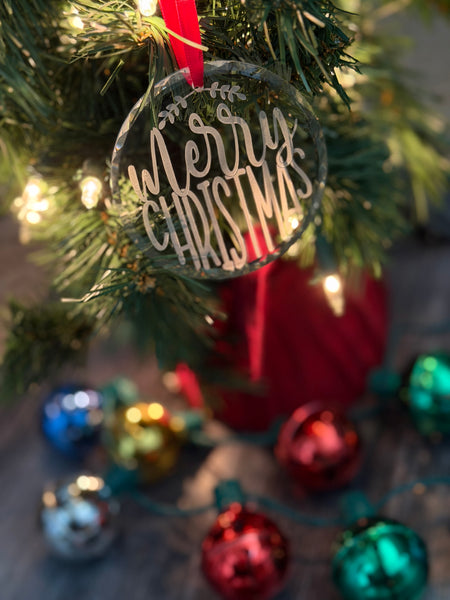 Crystal Sandblasted Ornaments