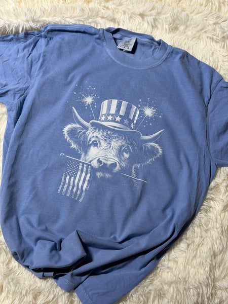 USA Highland cow - comfort colors - LIMITED EDITION