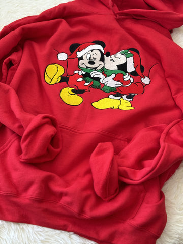 Christmas Mouse Cheer Gildan Hoodie