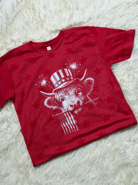 USA Highland cow - comfort colors - LIMITED EDITION