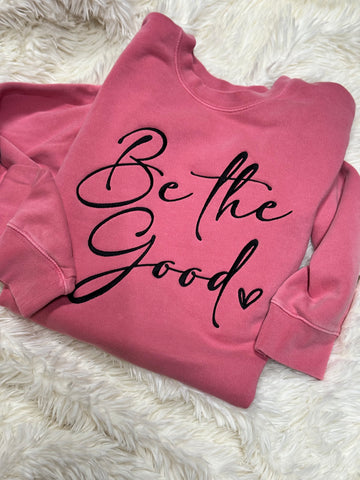 Be the good front design - gildan crewneck
