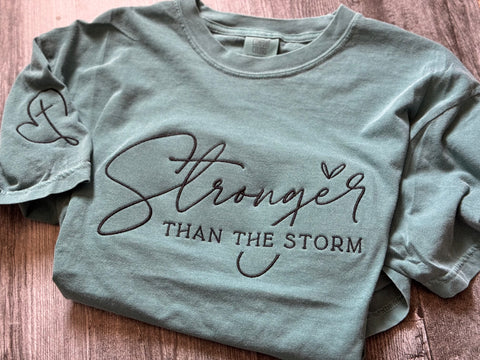 Stronger than the storm comfort color tshirt