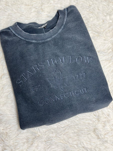 Navy Corded Crews Multiple Designs & Sizes