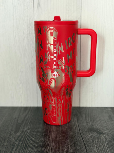 RTS limited edition red 40oz iron man