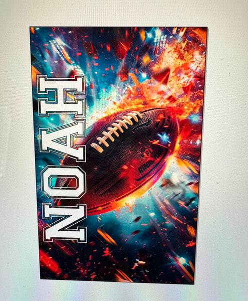 Custom UV printed sports bag tag
