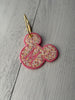 Custom embroidered mouse bag tag