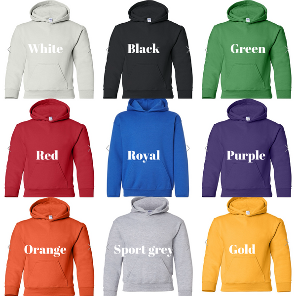 Custom 3D puff design - YOUTH gildan HOODIE