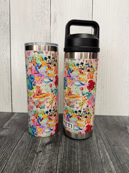 Magical Characters UV printed tumbler