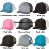 Custom color hats center design