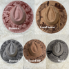 Custom engraved wide brim fedora hats