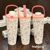 40oz off brand rainbow full wrap tumbler - gift idea