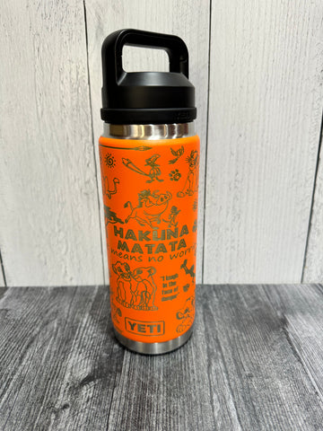 RTS 26 ounce hakuna matata orange