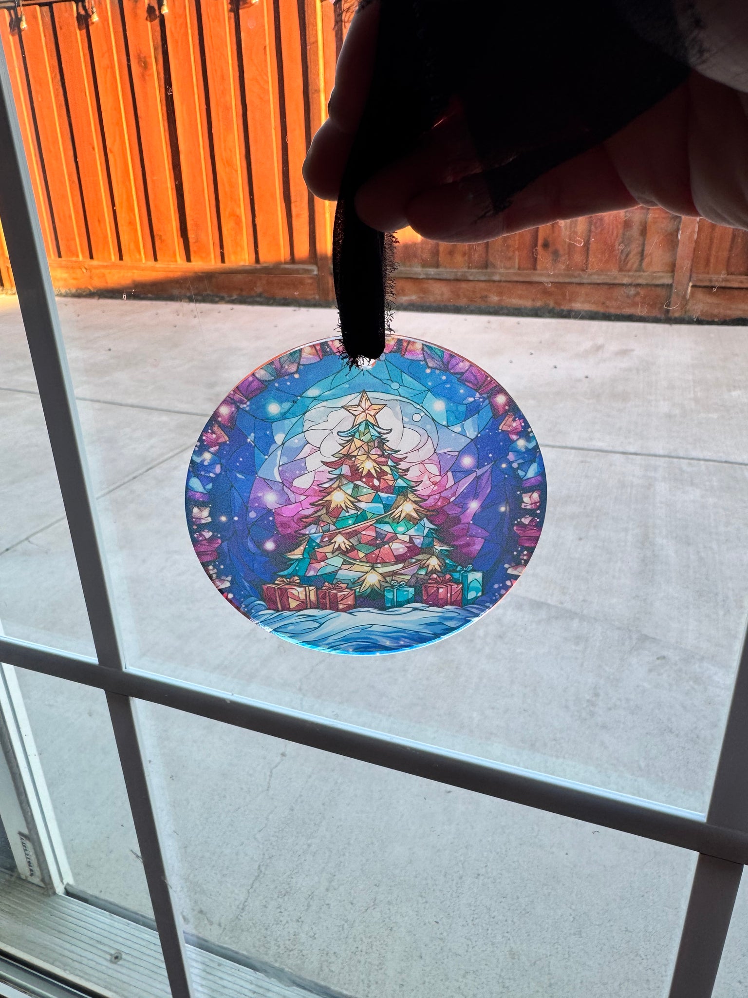 "Stained" Glass Ornaments