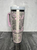 Sugar skull 40 ounce tumbler