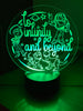 Interchangeable LED light show/nightlight - ADD ON acrylic image