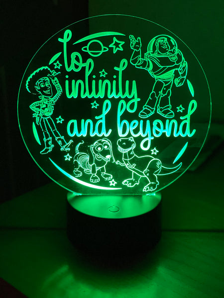 Interchangeable LED light show/nightlight - ADD ON acrylic image