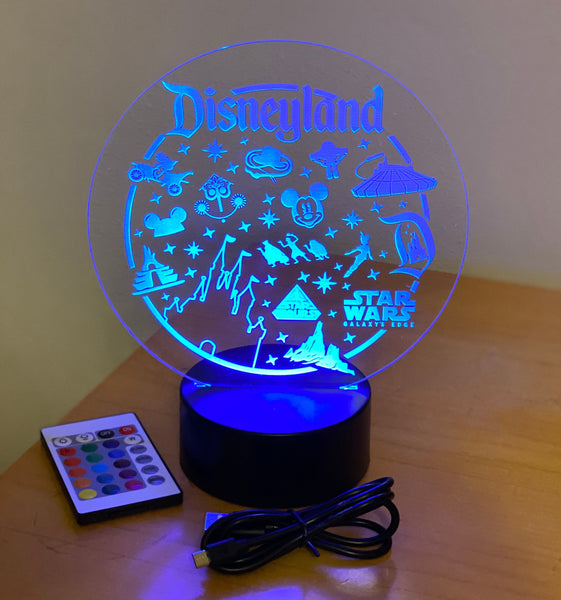 Interchangeable LED light show/nightlight - ADD ON acrylic image