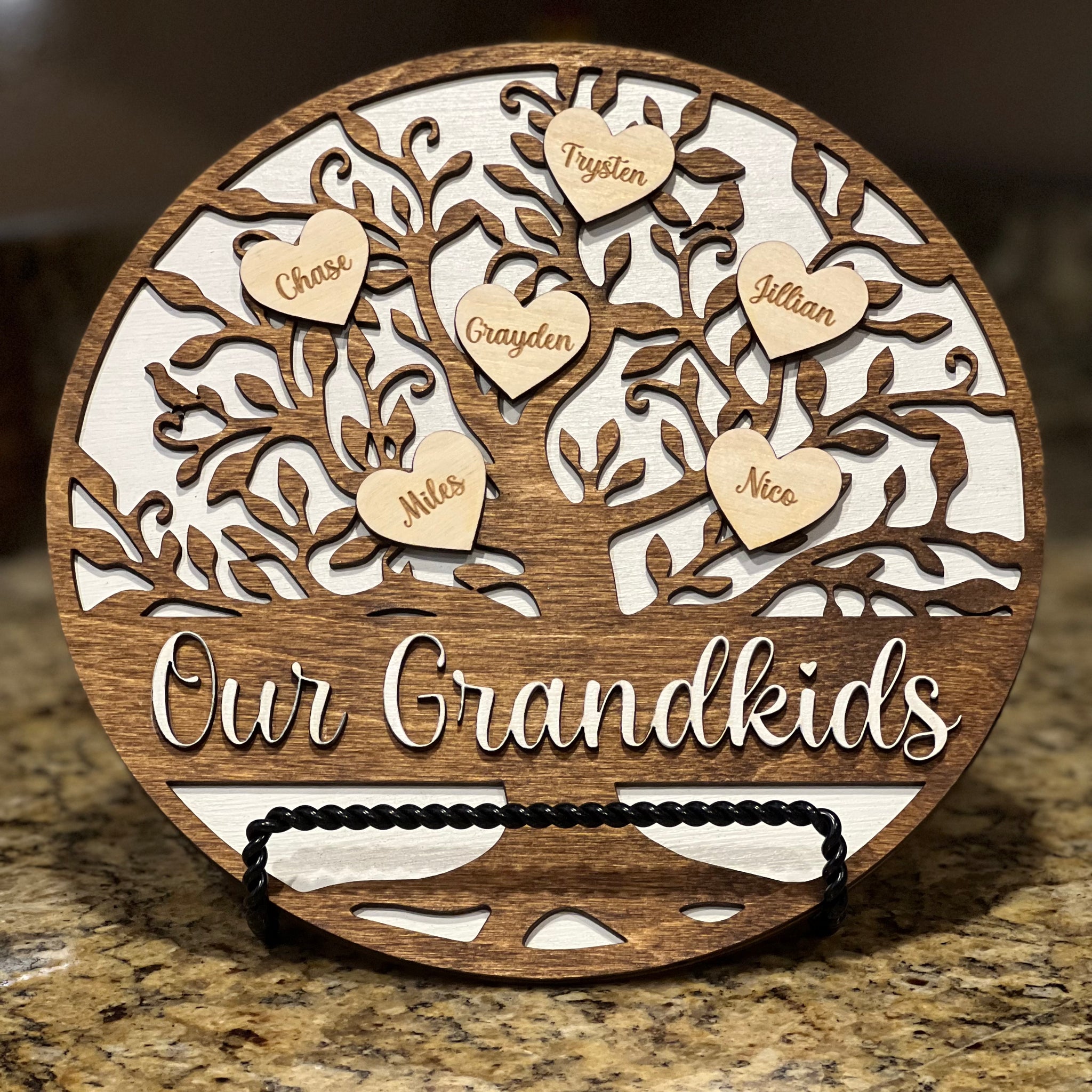 Custom Engraved Family Tree