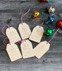 “No peeking” personalized gift tags