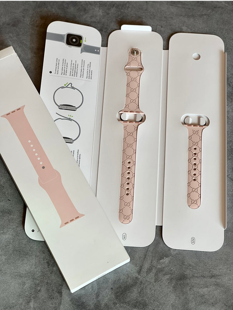 Pink Chanel Apple Watch Band