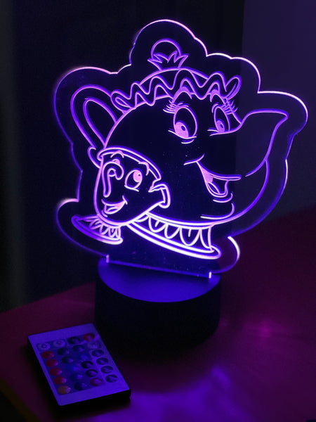 Interchangeable LED light show/nightlight - ADD ON acrylic image