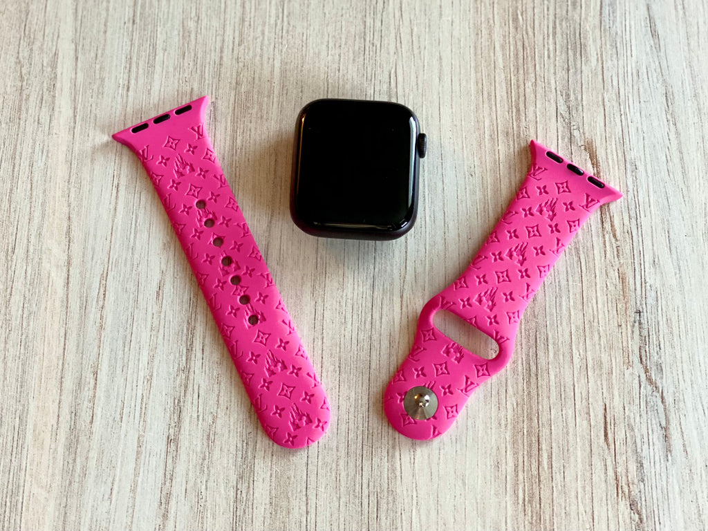 Monogram LV Vegan Leather Apple Watch Bands in 2023  Apple watch bands  leather, Apple watch bands, Watch bands