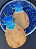 Ocean waves bamboo charcuterie board