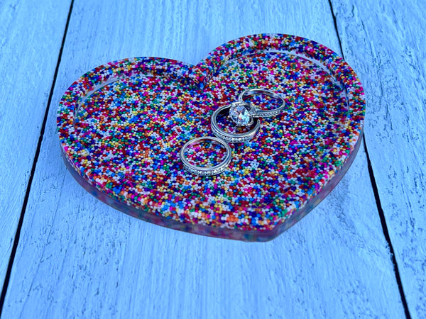 Sprinkles Heart & Butterfly Trinket Trays